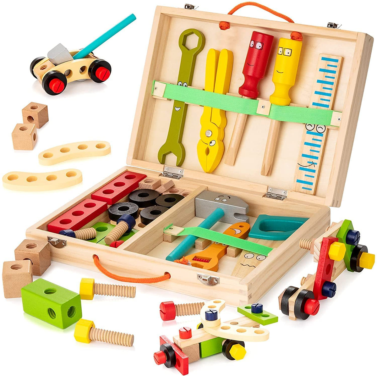 Wooden Tool Box for Kids | Hands-On Learning and Creativity