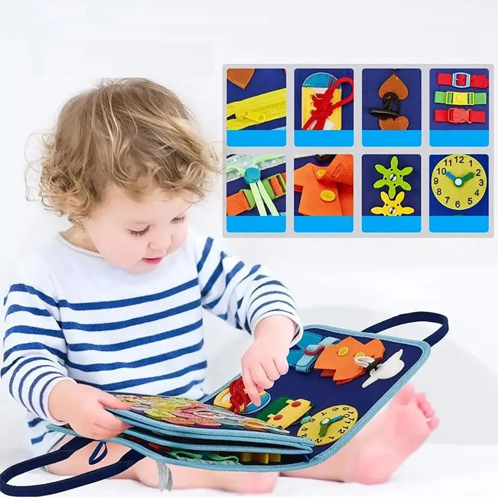 Montessori Life Skills Book | Interactive Felt Activities for Kids
