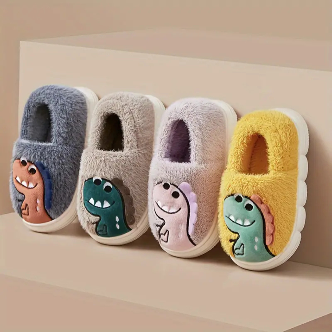 Dinosaur Slippers for Kids | Soft, Warm, Non-Slip Design