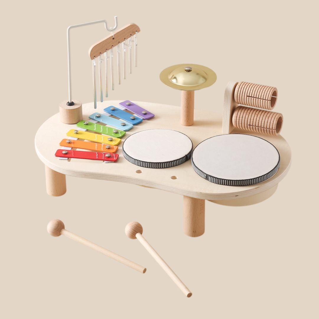 Children's Musical Instrument Table | Xylophone, Drums, and Sound Exploration