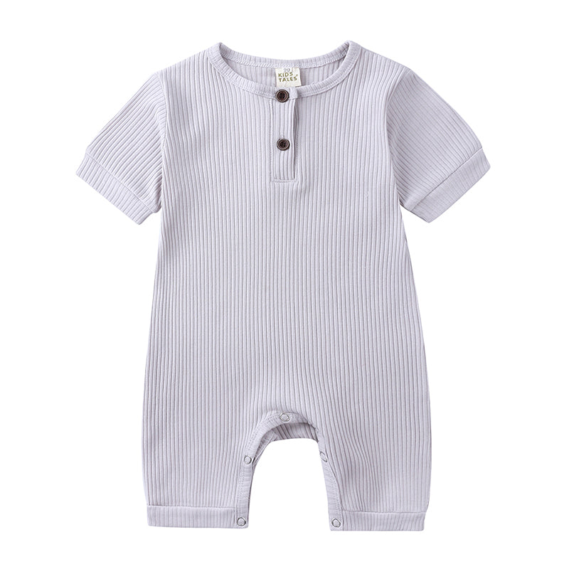 Baby Summer Romper | Soft Cotton with Easy Snap Closure