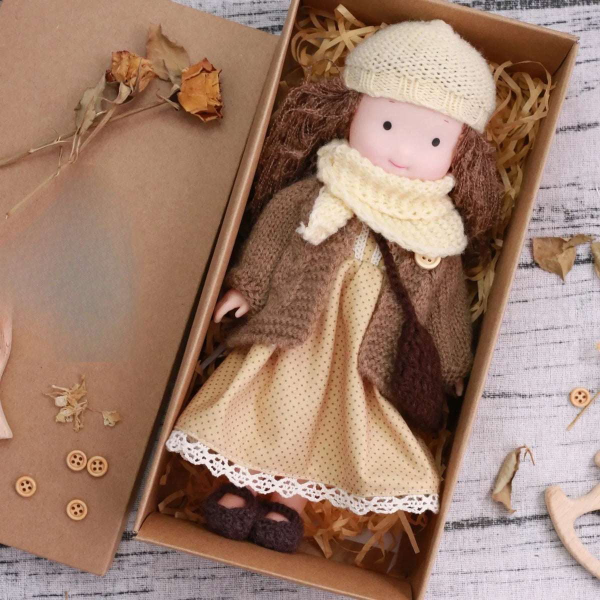 Plush Dress-Up Doll | Soft Cuddly Body with Accessories