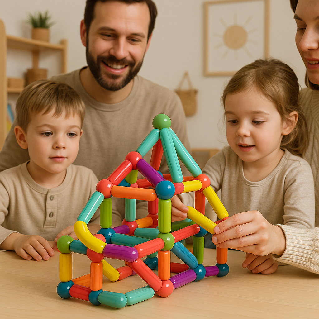 Magnetic Building Sticks | Creative Eco-Friendly Educational Toy