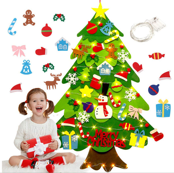 Interactive Felt Christmas Tree | Safe, Creative Holiday Fun for Kids