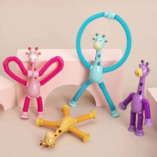 Flexible Giraffe Toy | Suction Cup for Creative Play