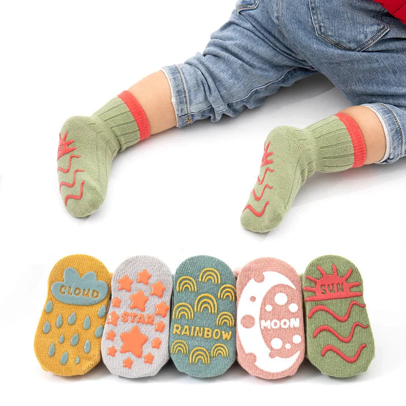 Non-Slip Toddler Socks | Comfortable Grip for Active Feet