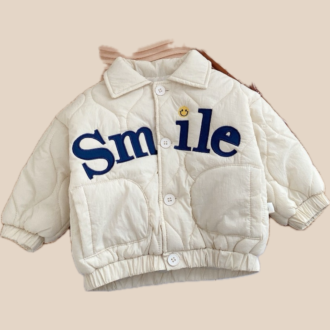 Children's Warm Smile Jacket | Cozy Quilted Design for All-Day Fun