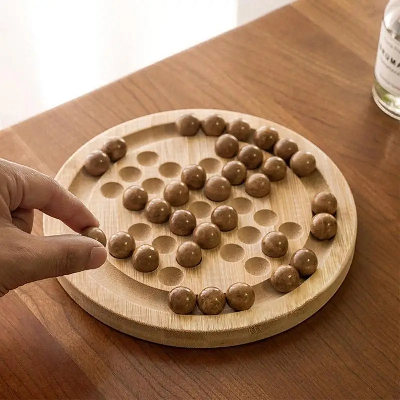 Wooden Chess and Checkers Set | Compact Travel Game for Family Fun