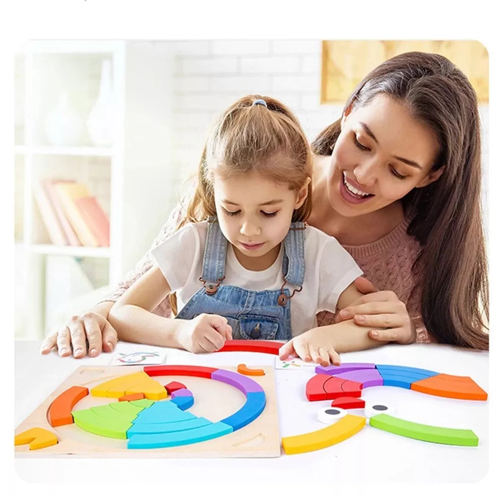 Wooden Creative Building Set | Enhance Imagination and Learning