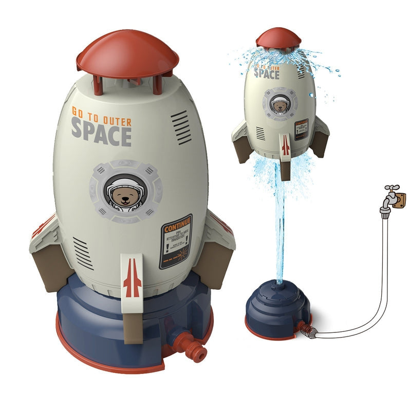 Sprinkler Rocket Toy | Rotating Water Jets with Detachable Design