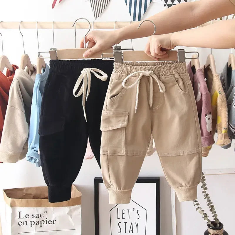 Boys' Cargo Pants | Comfy Cotton, Multiple Pockets
