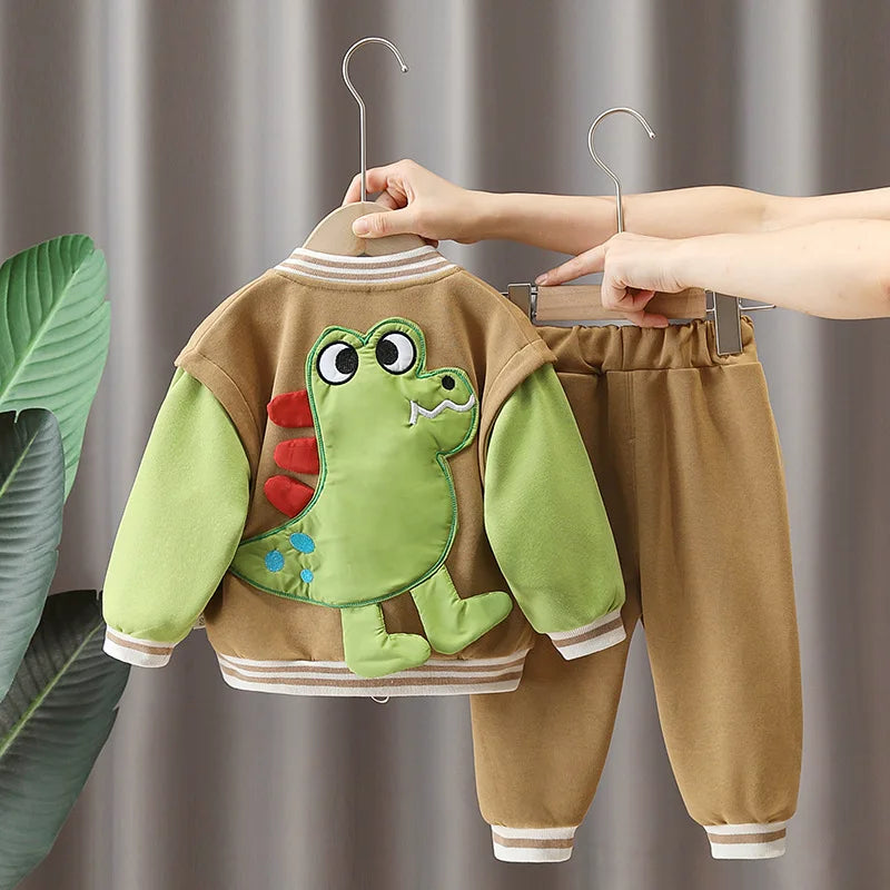 Kids Dino Clothing Set | Comfy Cotton T-Shirt, Pants, Accessories