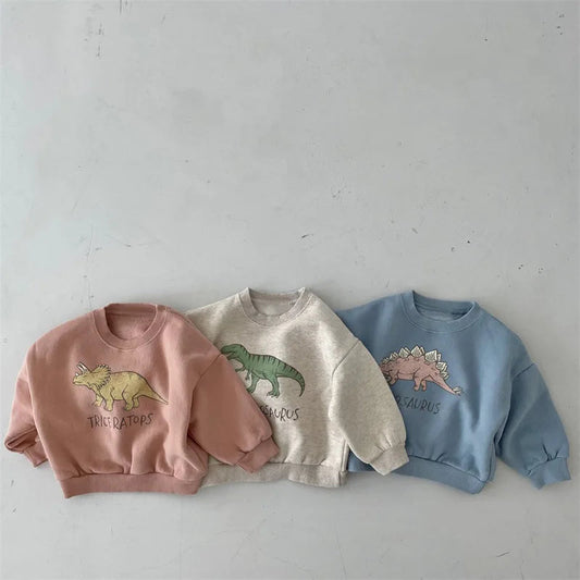 Kids Dinosaur Hoodie | Soft Cotton Green Sweater