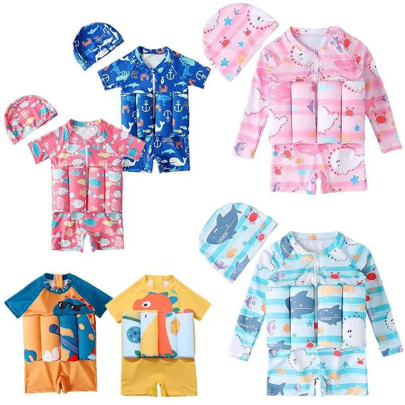 Kids UV Protection Swimwear | Adjustable Floaties for Ages 0-6