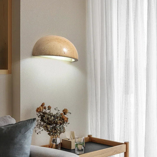 Stone LED Wall Lamp | Elegant Design for Cozy Ambiance