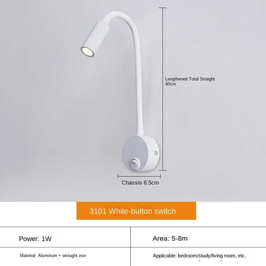 LED Wall Lamp for Reading | Adjustable Arm for Focused Lighting