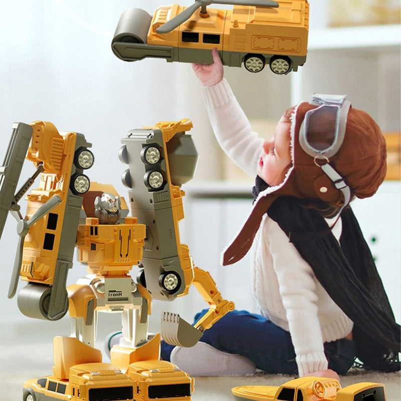 Magnetic Building Blocks Set | 26-Piece Vehicles and Robots