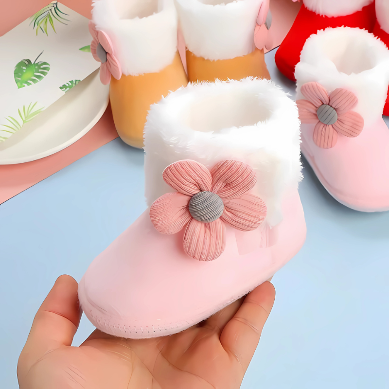 Warm Baby Shoes | Soft, Fluffy, Non-Slip Comfort