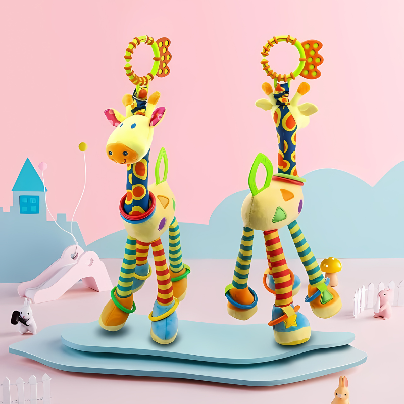 Teething Ring and Sensory Rattle | Soothes Teething Discomfort and Stimulates Development