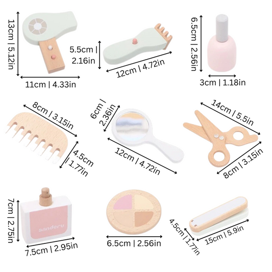 Wooden Makeup Play Set | Eco-Friendly Role Play Kit