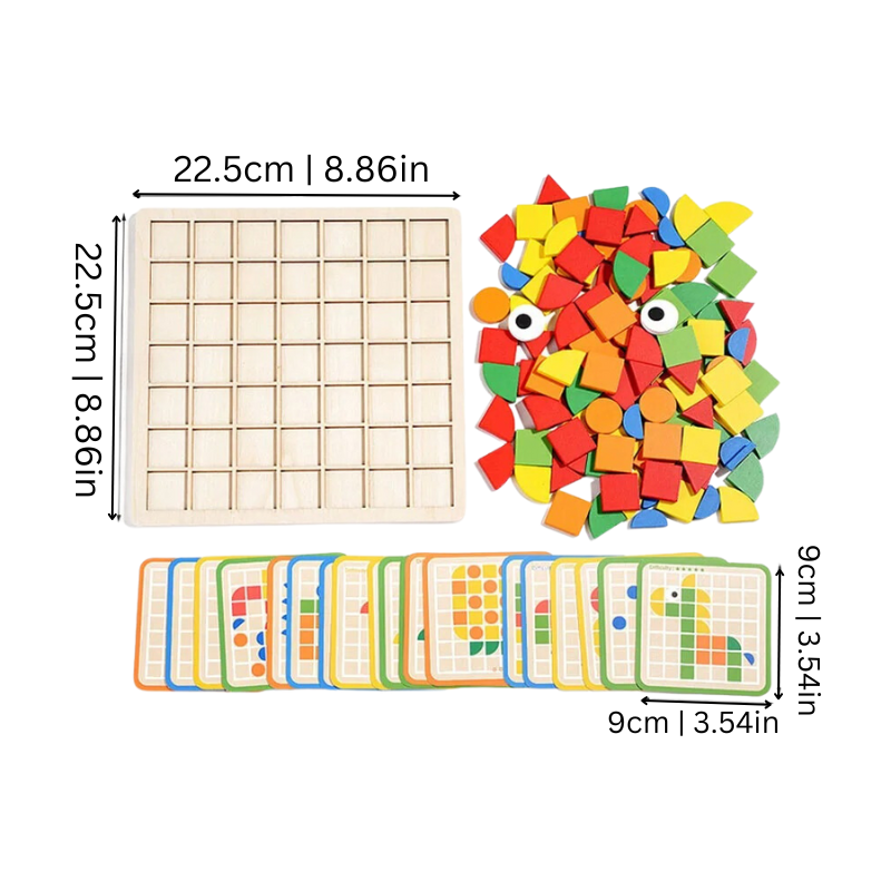 Interactive Montessori Puzzle Set | Safe, Eco-Friendly Learning Toy