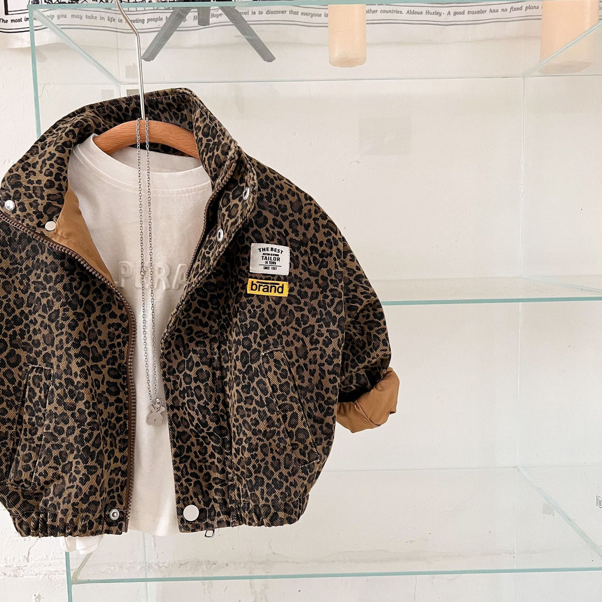 Leopard Print Girls Jacket | Trendy Casual Comfort for Kids