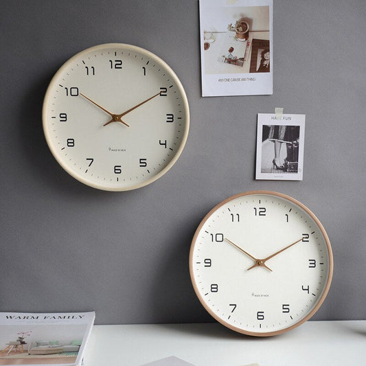 Scandinavian Wooden Wall Clock | Elegant Minimalist Home Accent