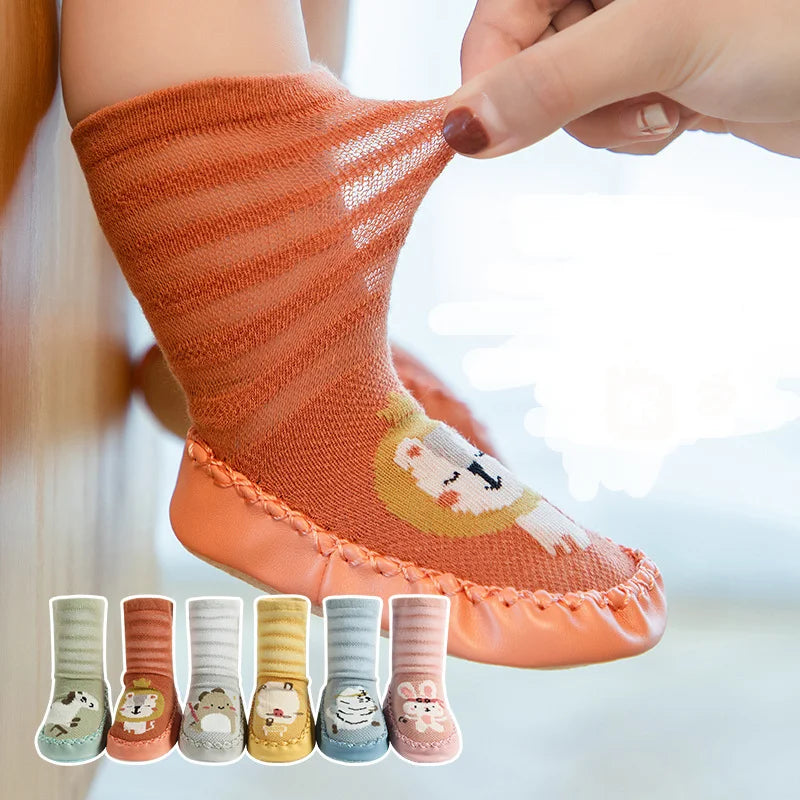 Non-Slip Toddler Socks | Comfy Cotton for Safe Walking