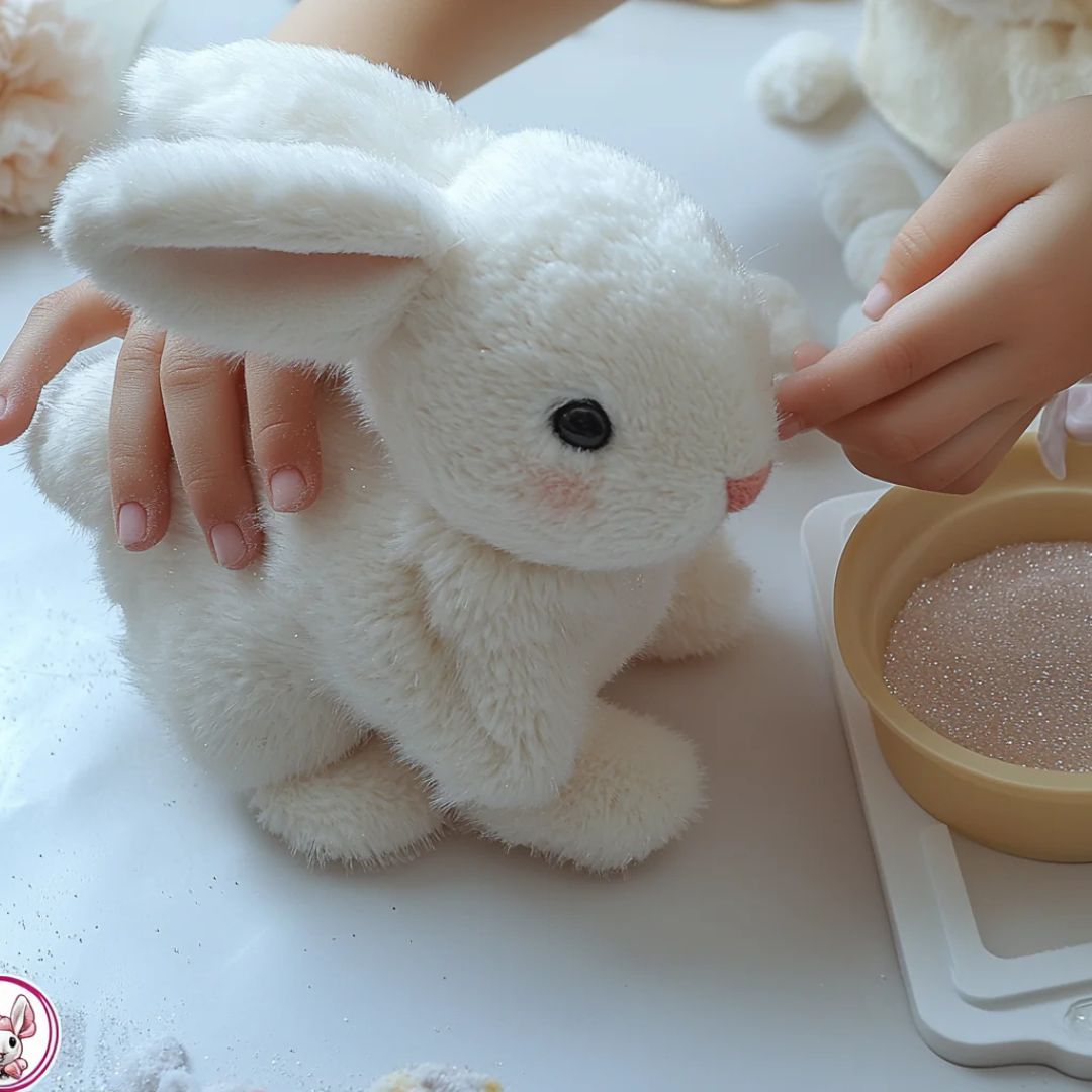 Plush Bunny Stuffed Animal | Ultra-Soft, Realistic Cuddly Companion
