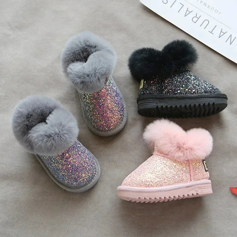 Glitter Winter Boots for Girls | Warm, Stylish, and Cozy Footwear