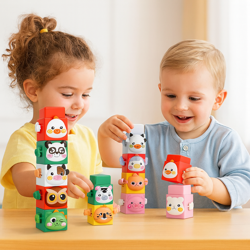 Animal Stacking Blocks Set | Safe and Fun Learning Toy