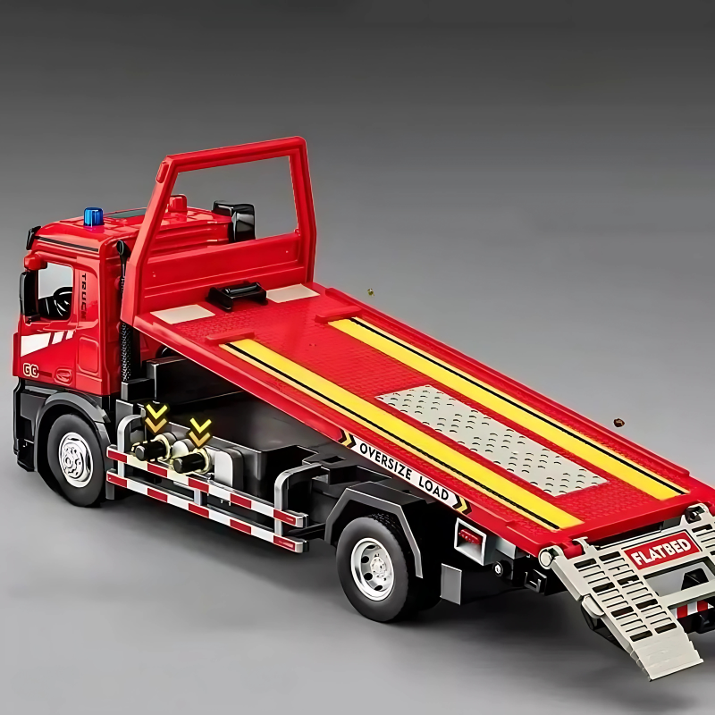 Realistic Tow Truck Toy | Interactive Lights and Sounds