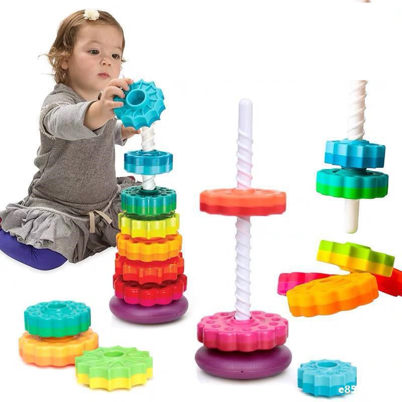 Colorful Stacking Tower Toy | Engaging Fine Motor Skill Development