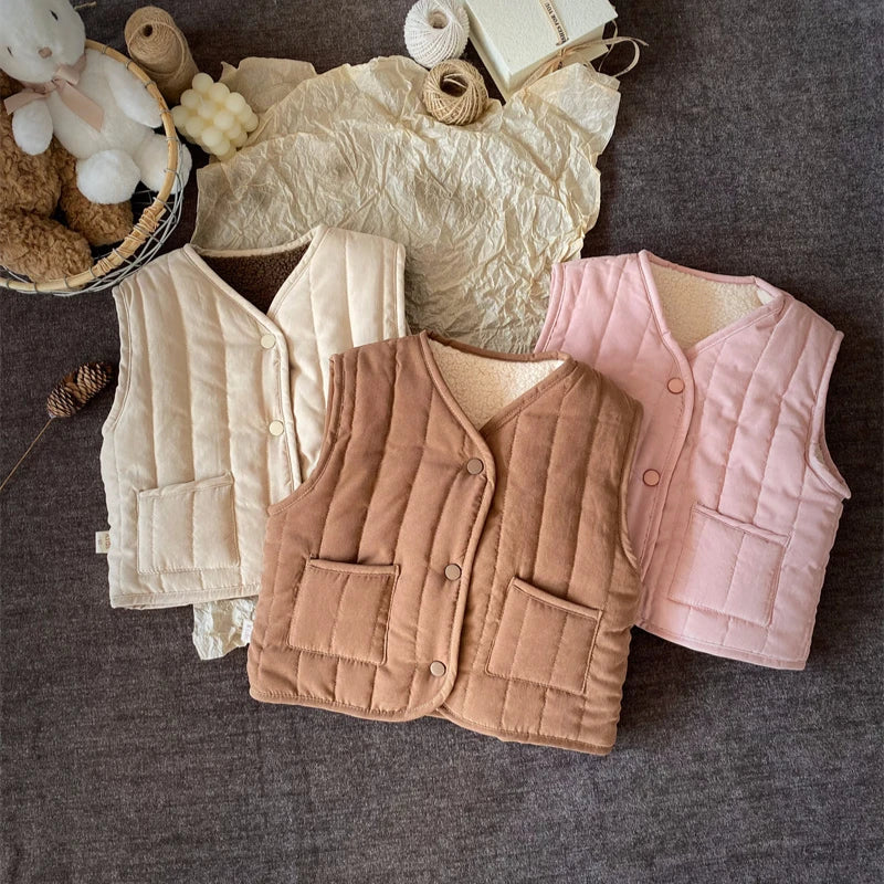 Reversible Kids Body Warmer | Lightweight Cotton for Ages 0-6