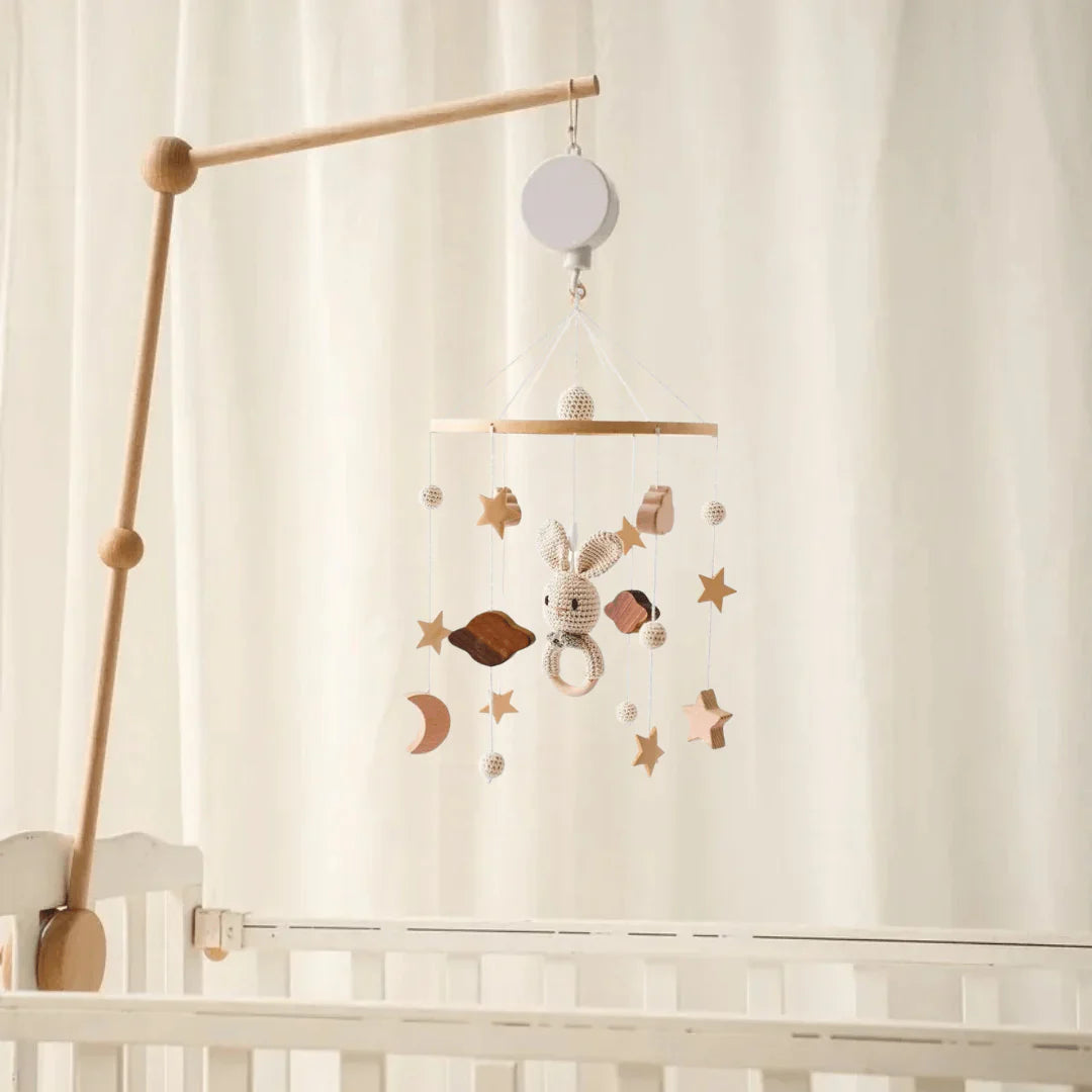 Wooden Baby Mobile | Soothing Natural Nursery Decor