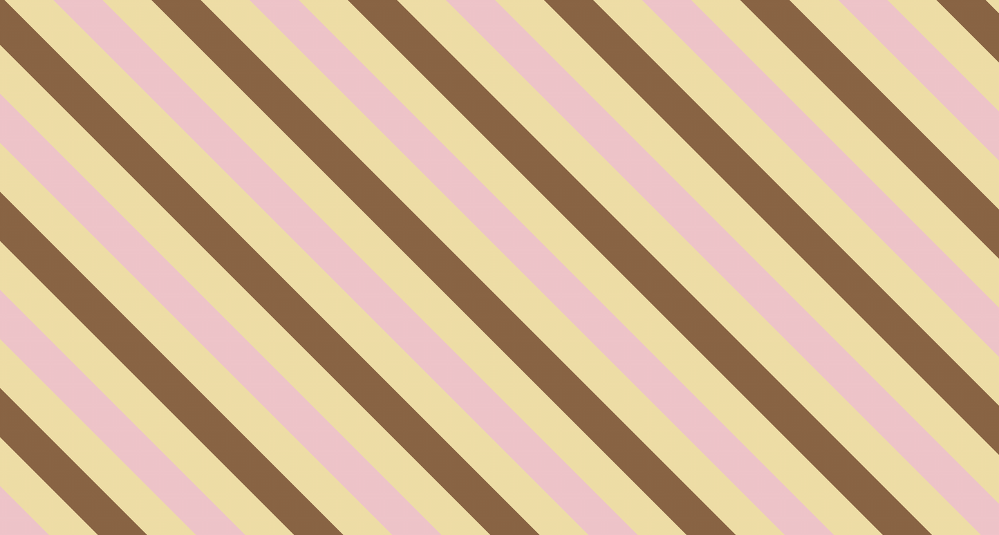 Kids-Mundo flat artwork preview of the pink, beige and brown diagonal stripe wall mural design