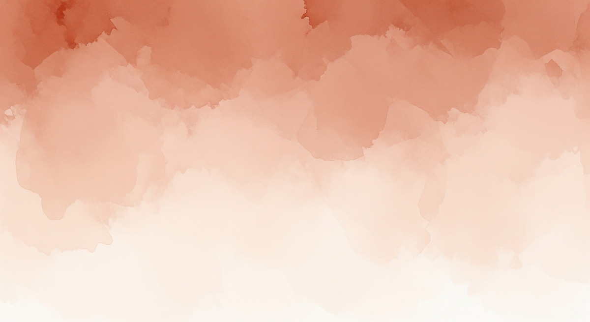 Terracotta and Cream Watercolour Wash Wall Mural