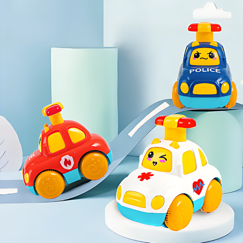 Interactive Push Car Toy | Enhances Motor Skills and Creativity