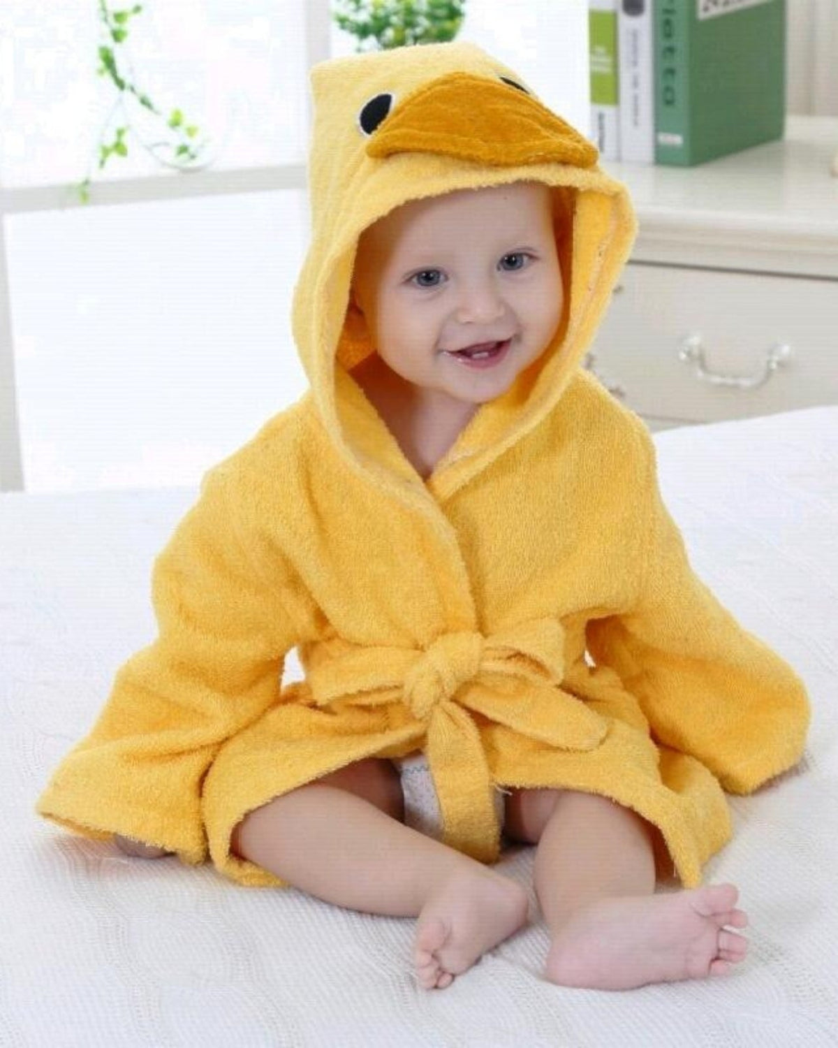 Baby Bathrobe for Infants | Soft Cotton with Cute Duck Design