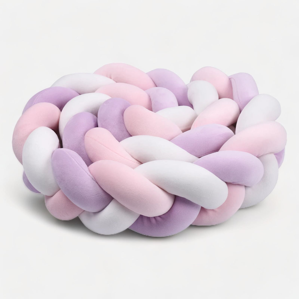 Braided Bed Bumper | Soft Cotton Safety Barrier