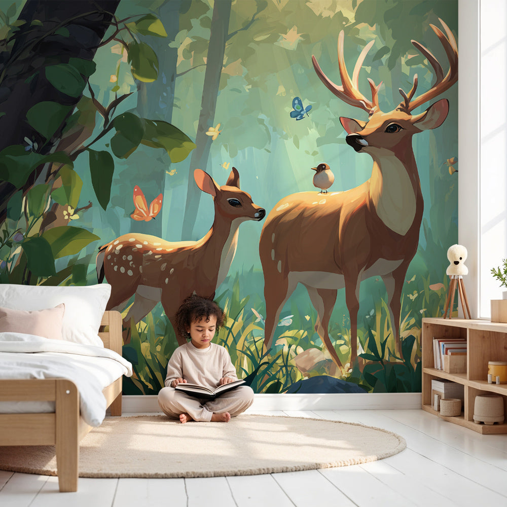 Green Mural Wallpaper