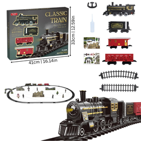 Electric Train Set with Real Smoke | Interactive Playtime with Lights and Sounds