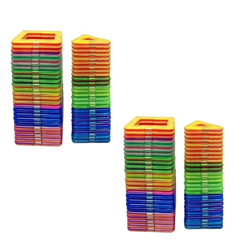 Magnetic Building Blocks Set | Stimulates Imagination and Learning