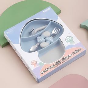 Silicone Toddler Feeding Plate | Non-Slip Design for Easy Self-Feeding