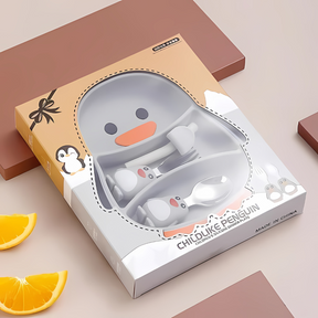 Silicone Toddler Feeding Plate | Non-Slip Design for Easy Self-Feeding