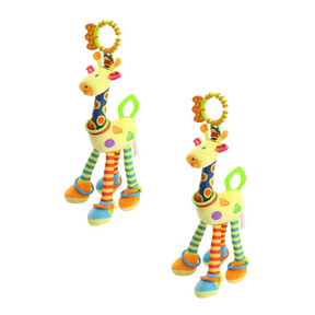 Teething Ring and Sensory Rattle | Soothes Teething Discomfort and Stimulates Development