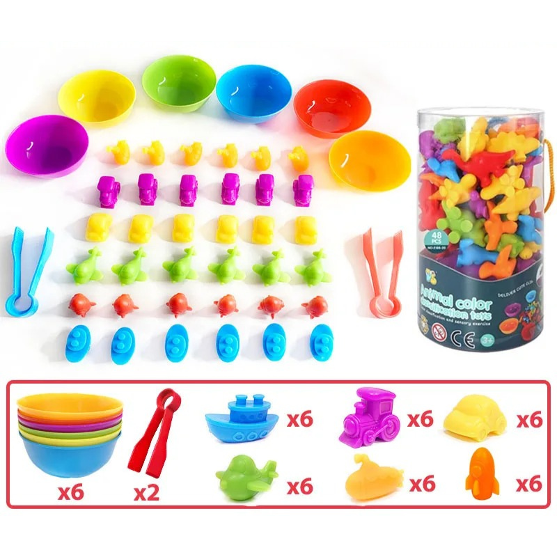 Montessori Sorting Game | Develops Fine Motor Skills