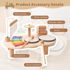 Wooden Musical Toy Set | Engaging Sound Exploration for Toddlers