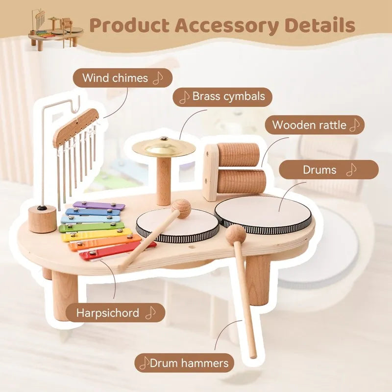 Wooden Musical Toy Set | Engaging Sound Exploration for Toddlers
