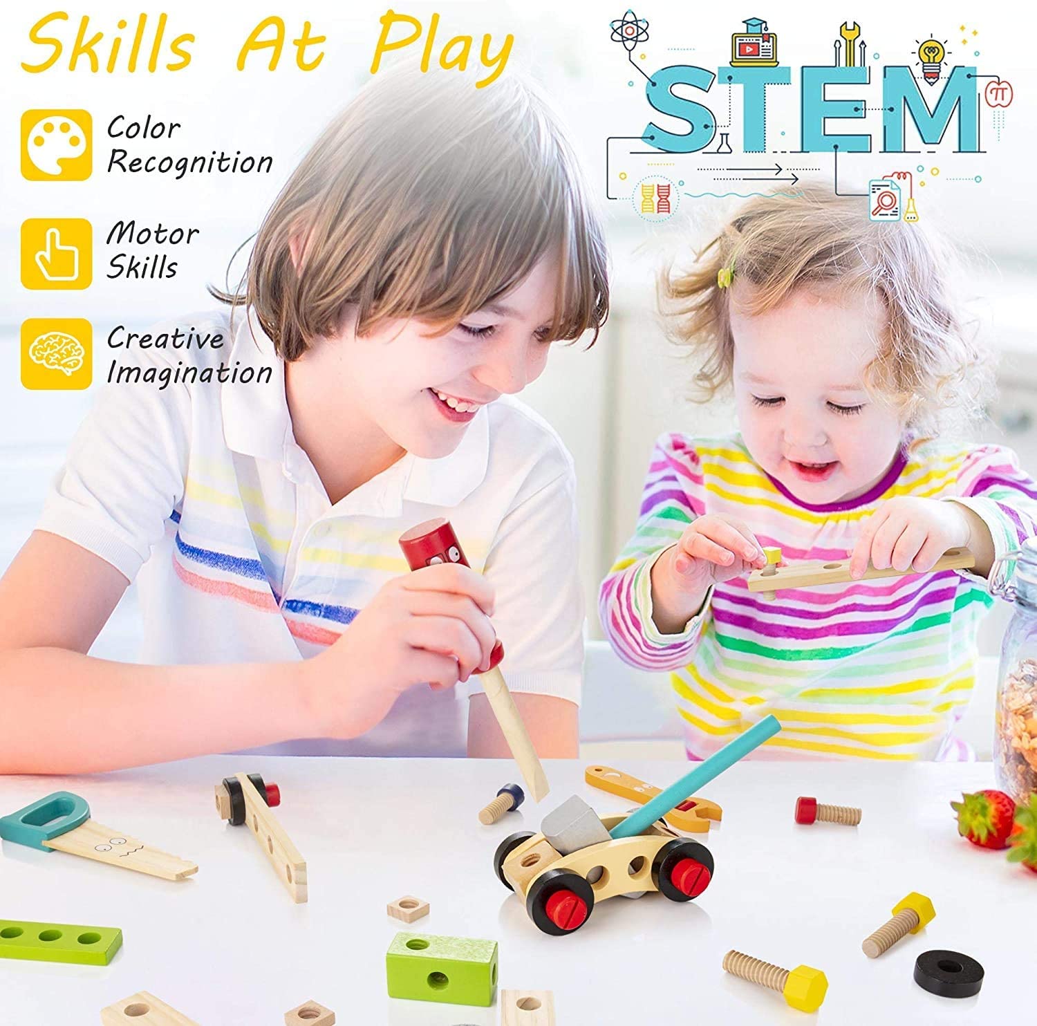 Wooden Tool Box for Kids | Hands-On Learning and Creativity